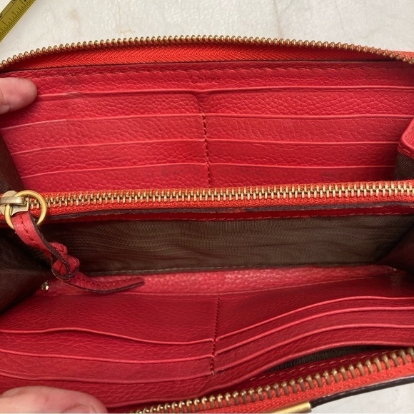 Chloe Marcie red leather continental clutch zipper wallet - Picture 7 of 8